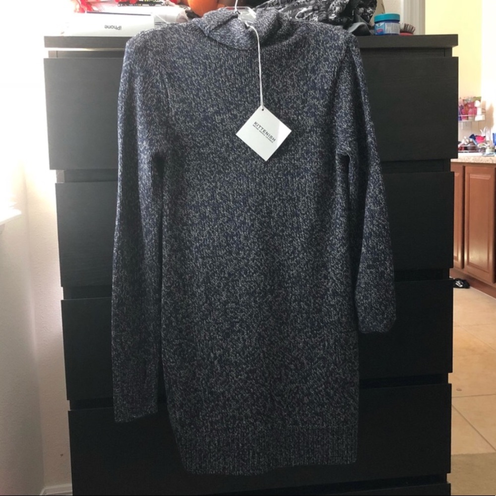 Kittenish sweater dress